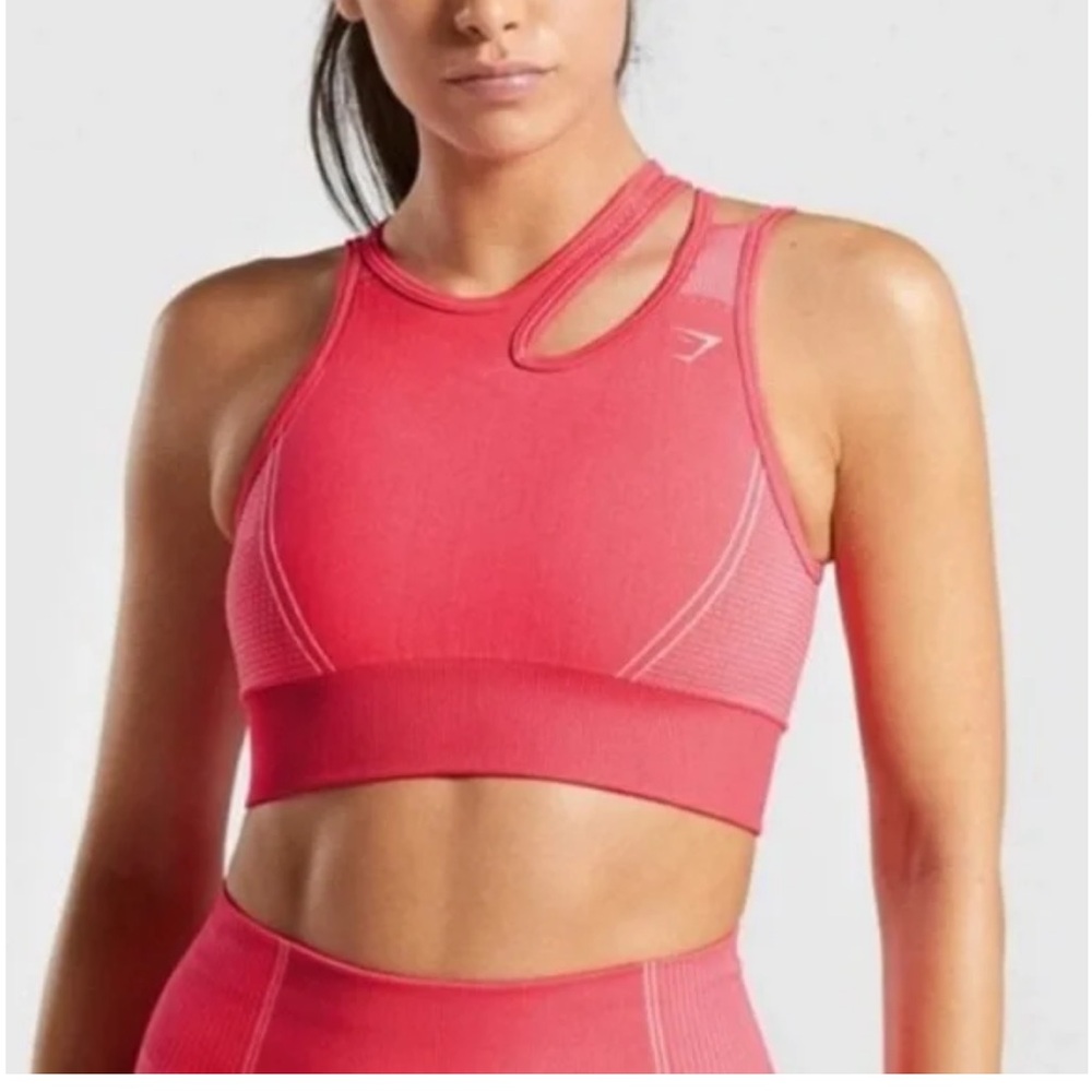 🦈BNWT Gymshark ultra seamless hot pink sports bra
